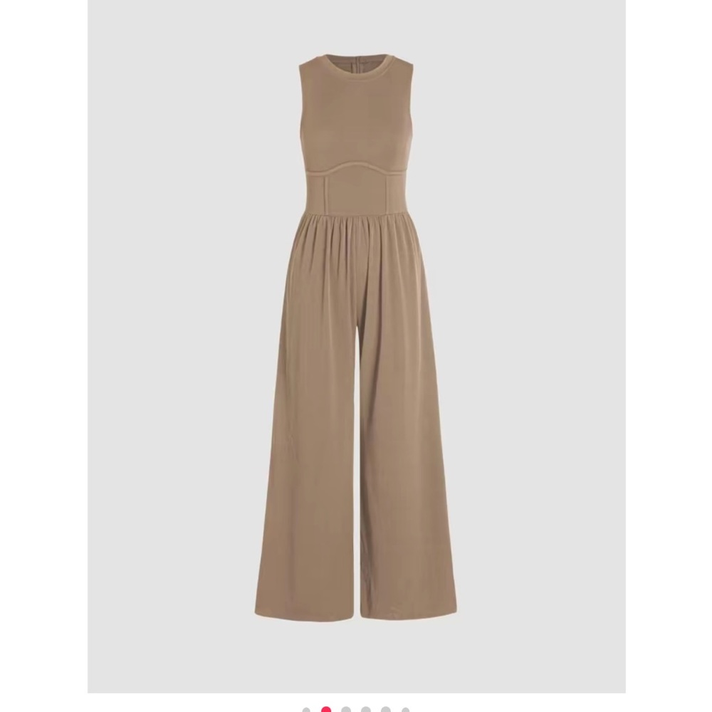 Cider Women’s Sleeveless Wide Leg Jumpsuit (size xl)